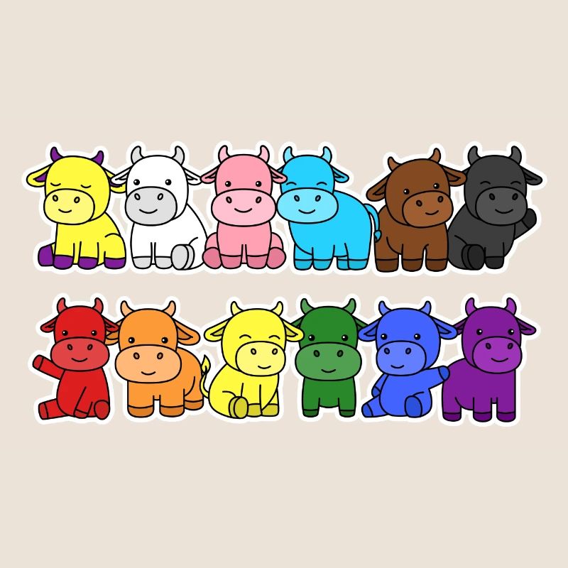 Fierté Progrès Flag Egalité des vaches