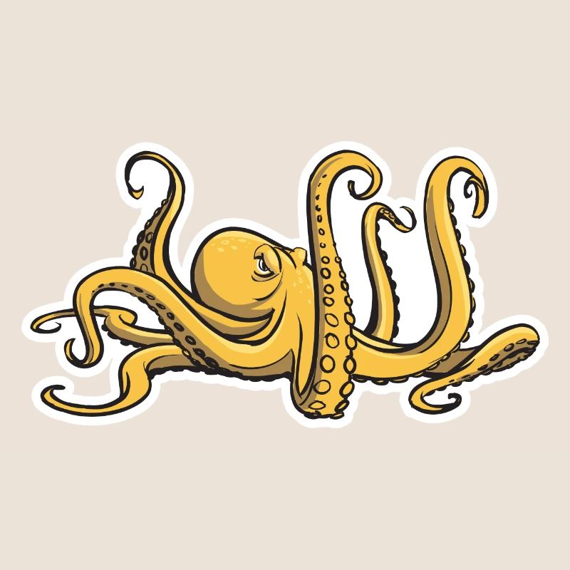 Evil Octopus - Eight Tentacles - Squid