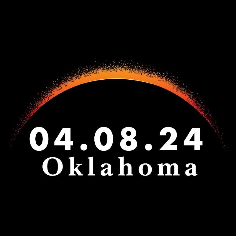 Trajectoire de l’éclipse solaire totale de la totalité Oklahoma