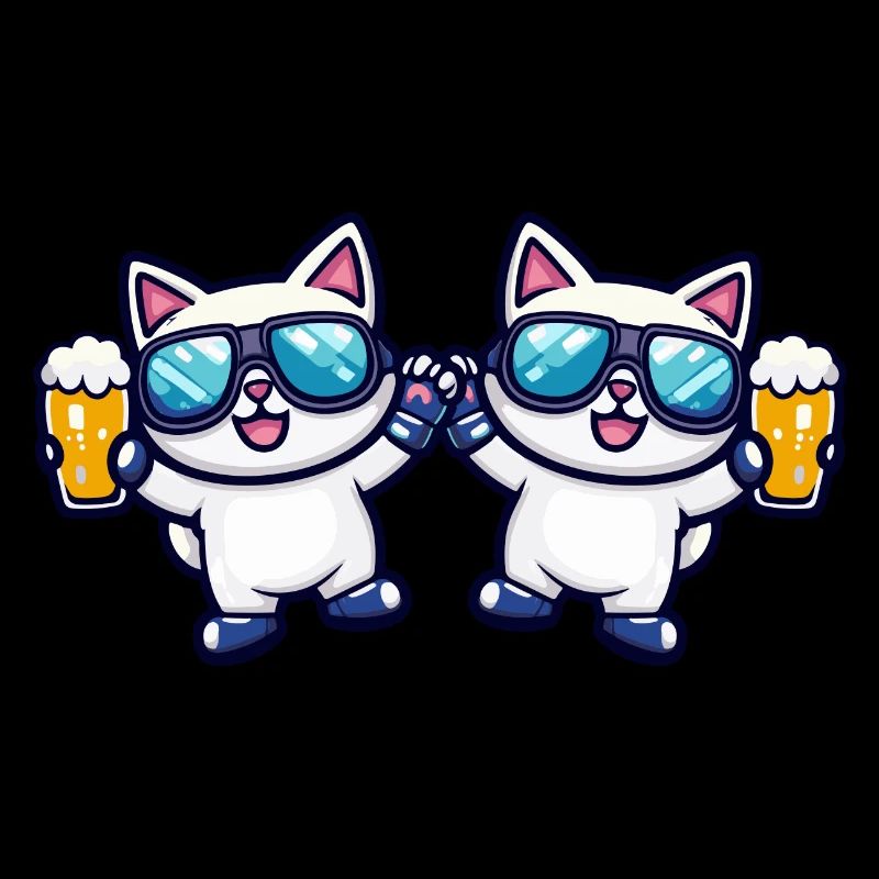 Katze Ski Team Bier