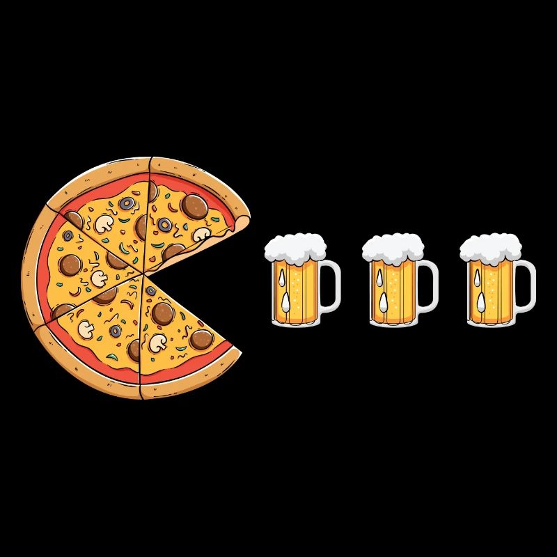 Pizza Bier Lustig Bierpizza Pizzabier