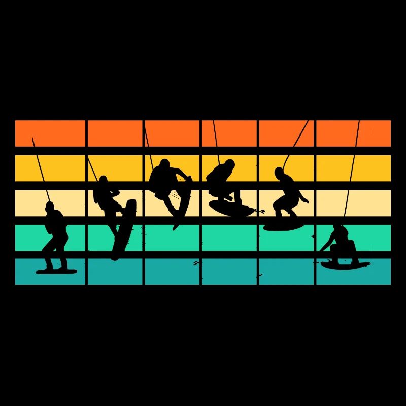 Retro Wakeboarder Wakeboard Wakeboarding