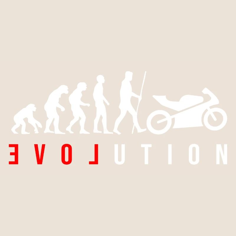 L’évolution de l’humanité est la moto