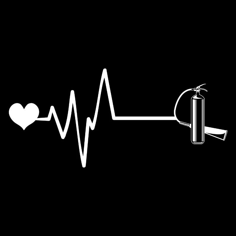 Fire extinguisher pulse heartbeat fire brigade