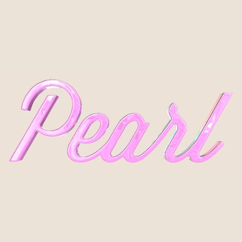 Pearl Stylized Text