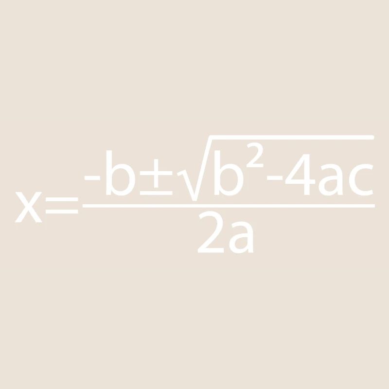 Quadratic Formula for Math class