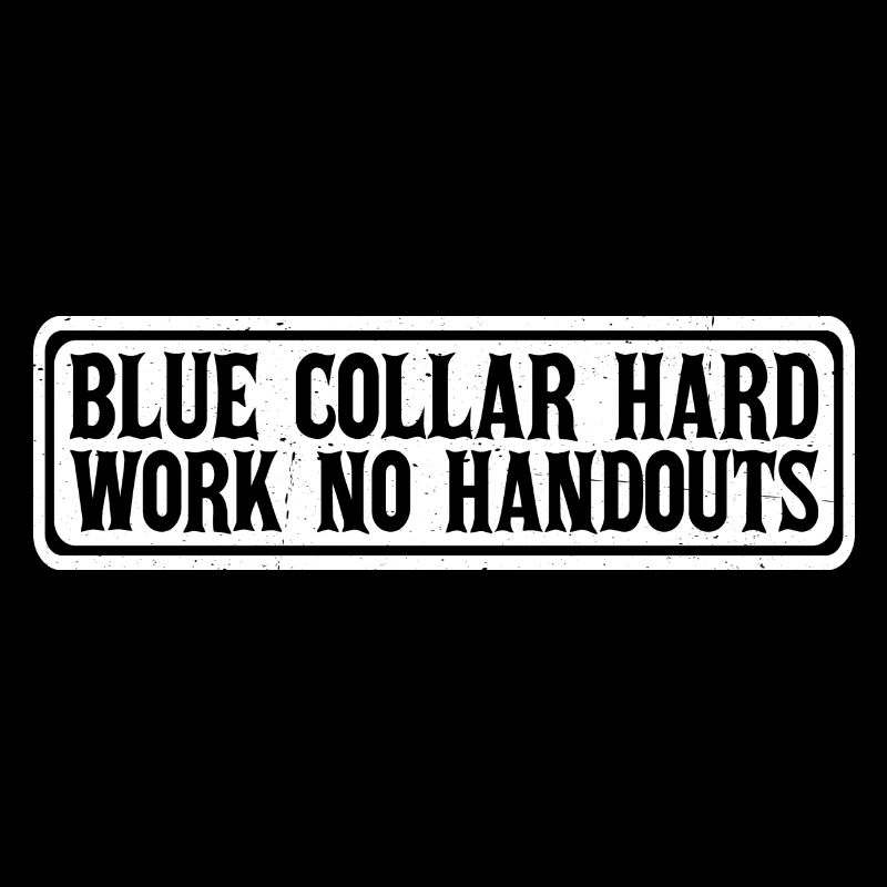 Col bleu Travail acharné Pas d’aumône 4