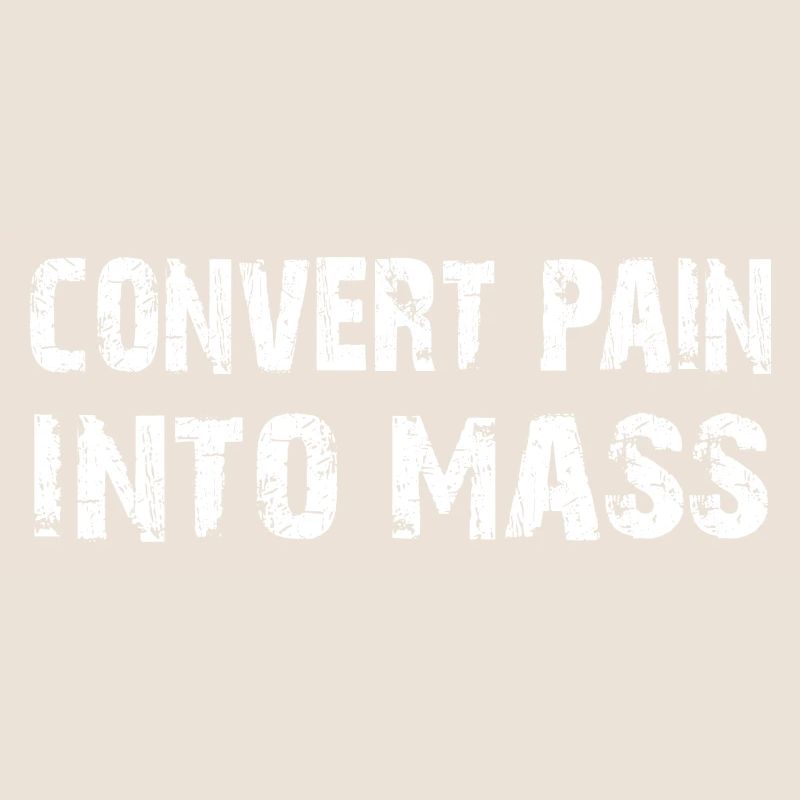 Transformez la douleur en masse. Conception de musculation