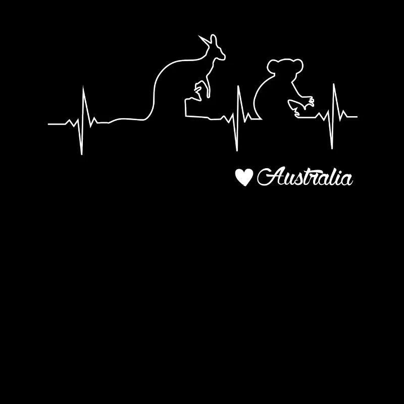 Australia Kangaroo and Koala Heartbeat Draw