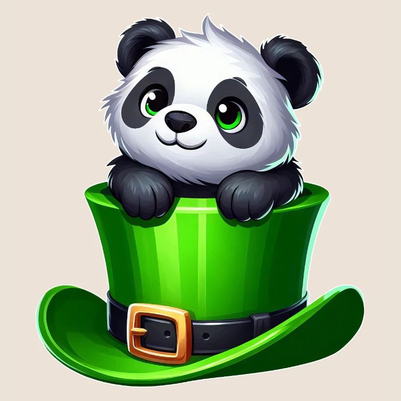 Saint-Patrick Panda Cylindre Trèfle