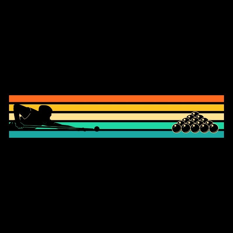 Table de billard de billard de billard rétro