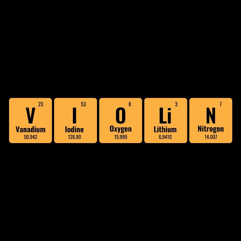 Tableau périodique des éléments Violon Violoniste Violon