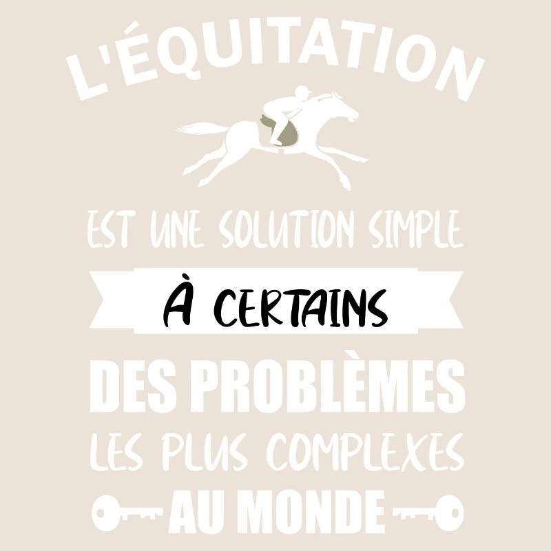 L'équitation est une solution simple t-shirt
