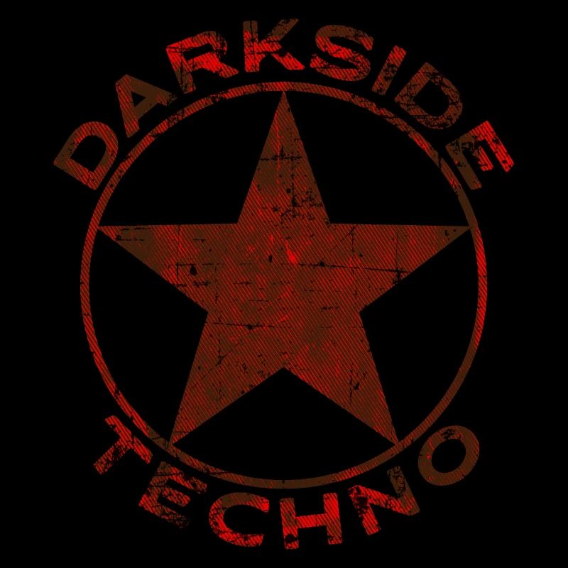 Darkside Techno abgewetzt Roter Stern