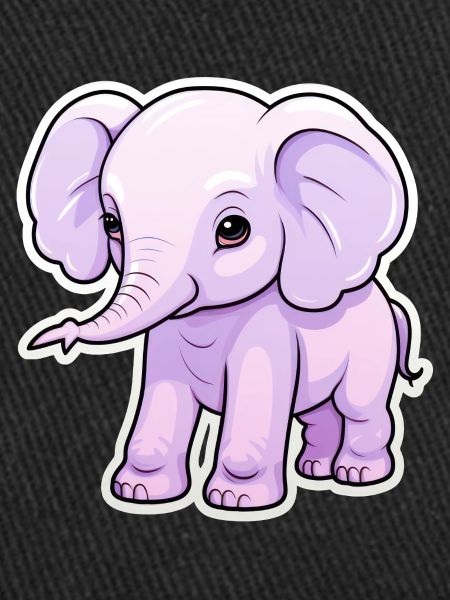 Bébé éléphant Kawaii
