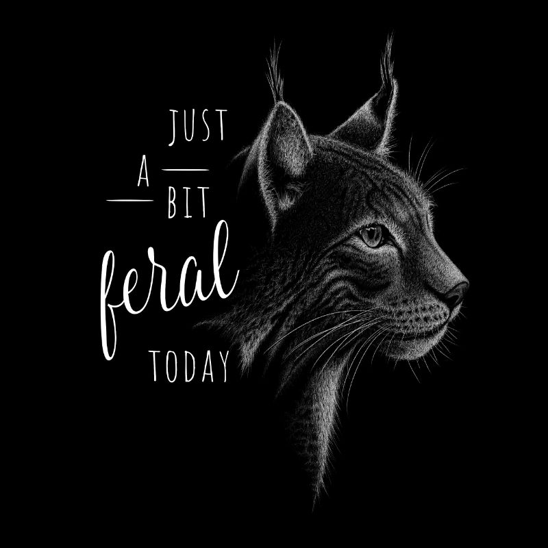 Un peu sauvage aujourd’hui ! Lynx, chat sauvage, chat sauvage