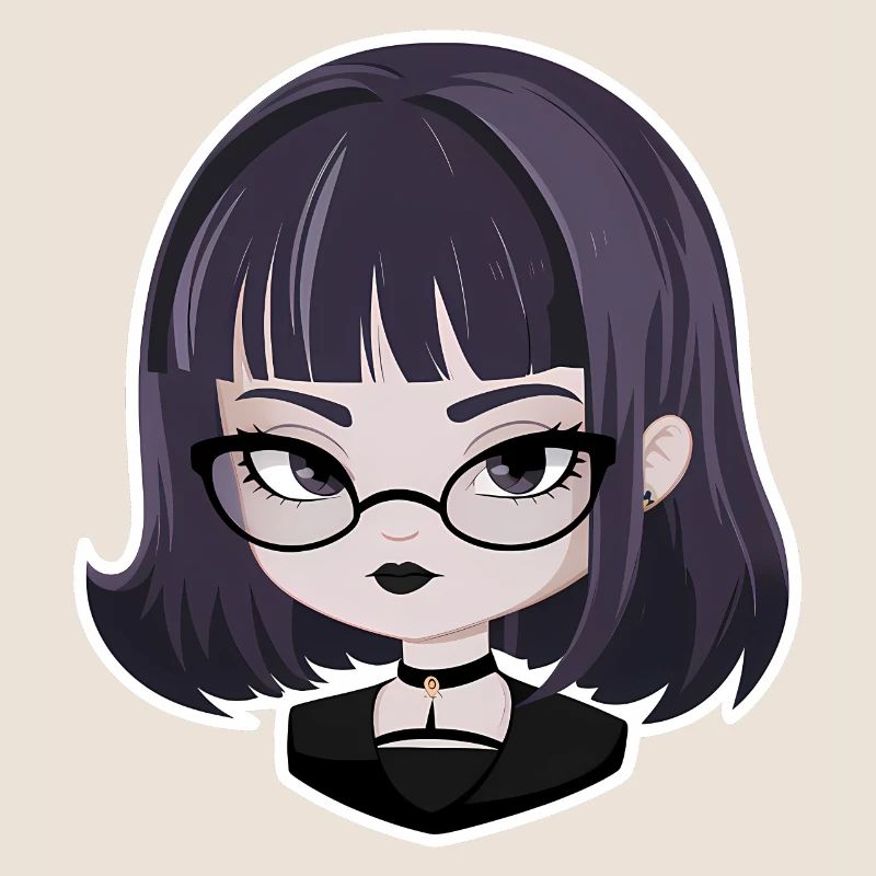 Anime Gothic-Mädchen