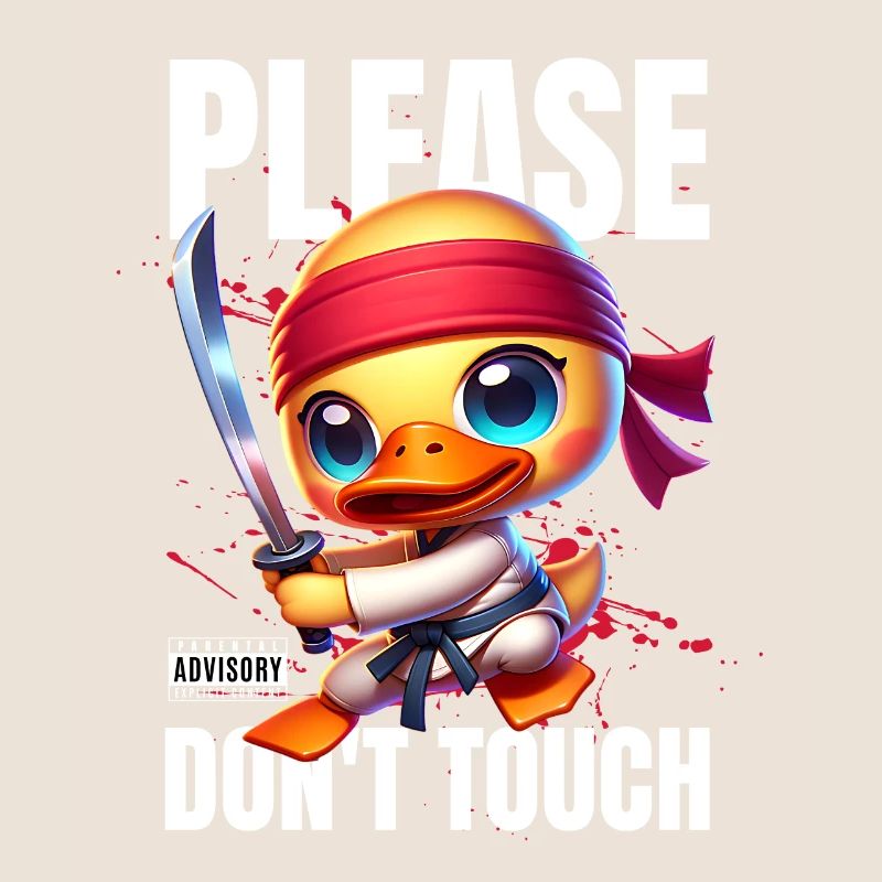 S’il vous plaît, ne durs pas Duck Karate Ninja