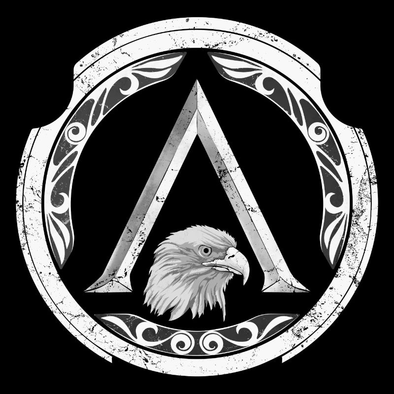 Aigle de pierre Sparta Symbole