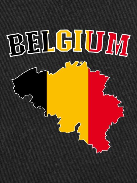 Belgique Drapeau Map