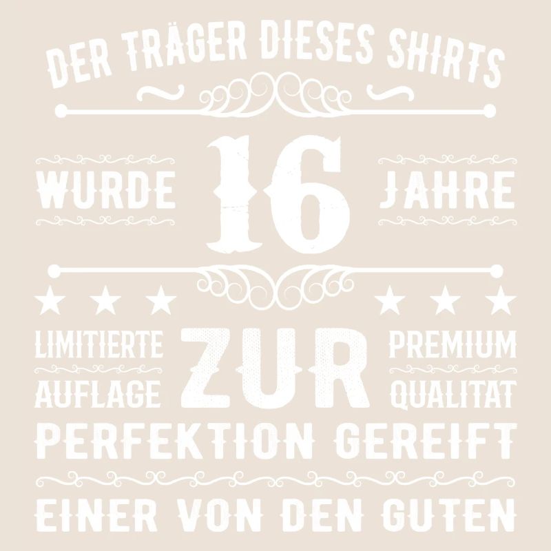 16 Jahre Geschenkidee zum 16 - Geburtstag