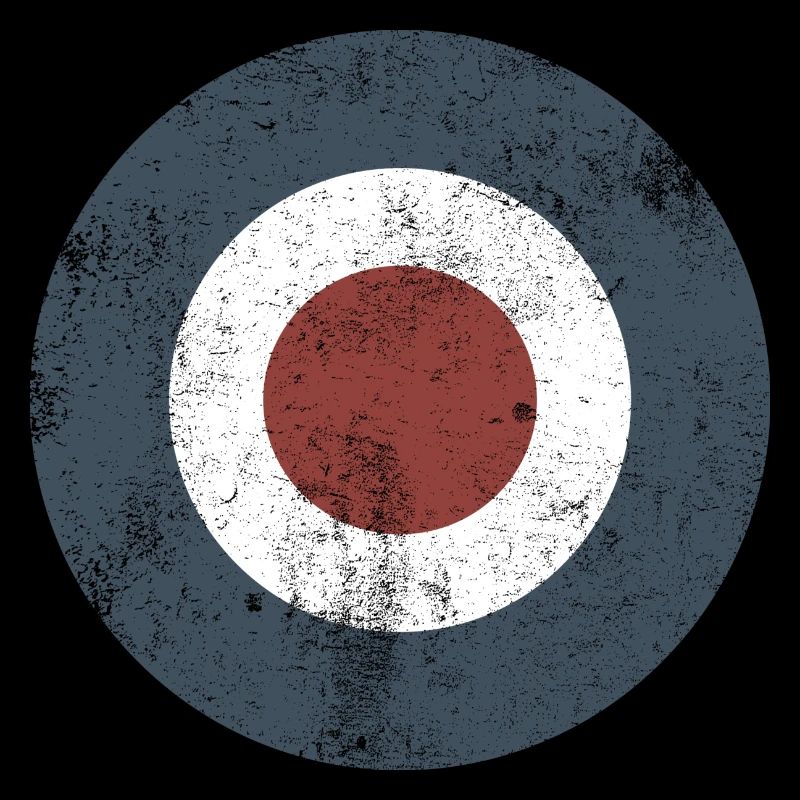 Mod Target blau vintage