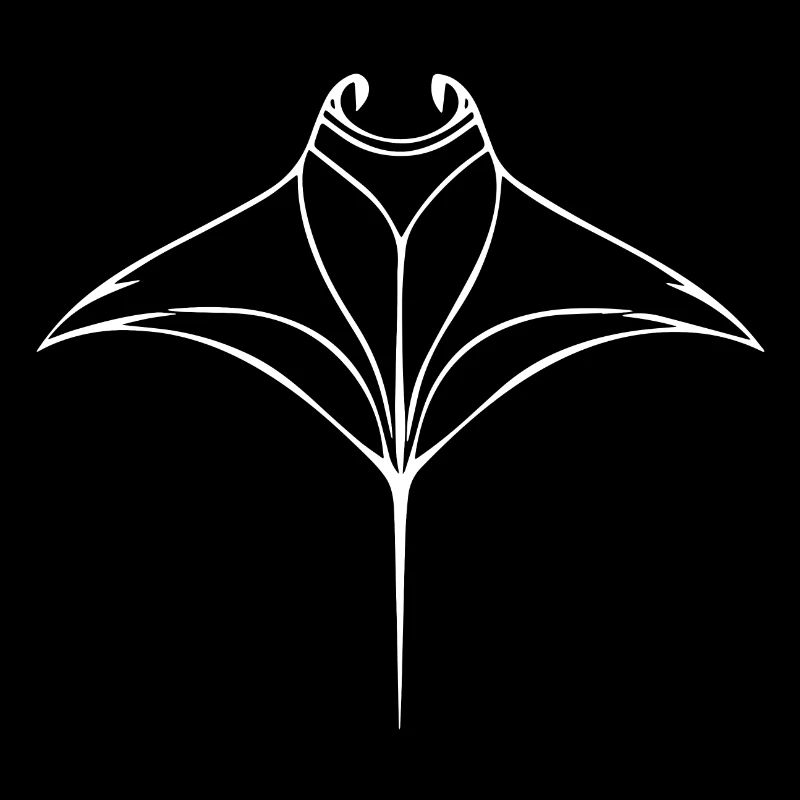 Mantarochen im eleganten Flug