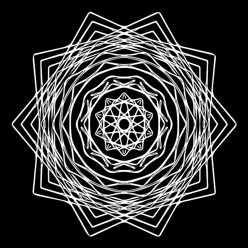 Geometric Square Square Mandala Shape