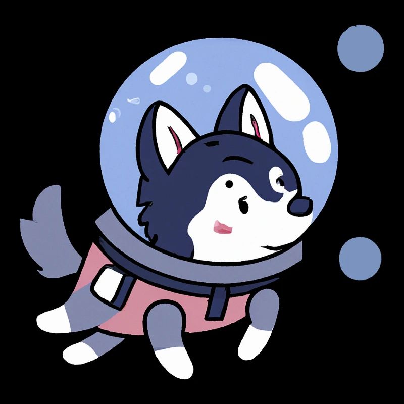 Husky dans Space Dog Lover chiot