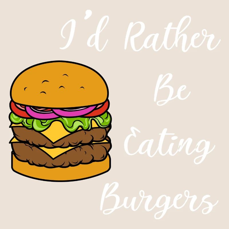 Citation ironique du chef de hamburger manger des