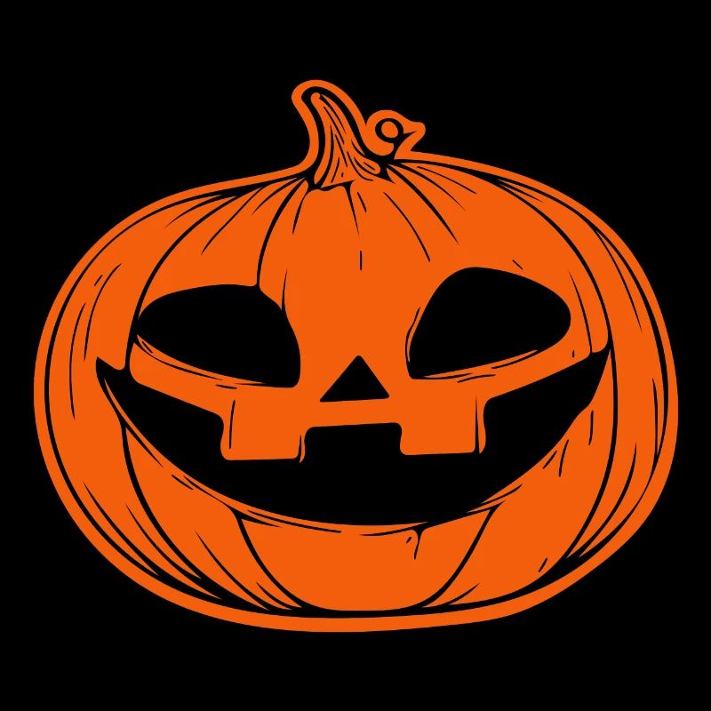 Pumpkin Face - Grinning Halloween Costume