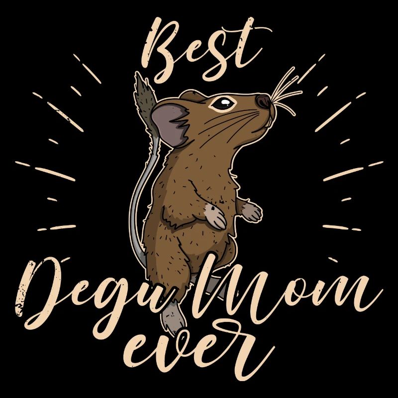 Deguhalter Nagetier Hamster Spruch Degu