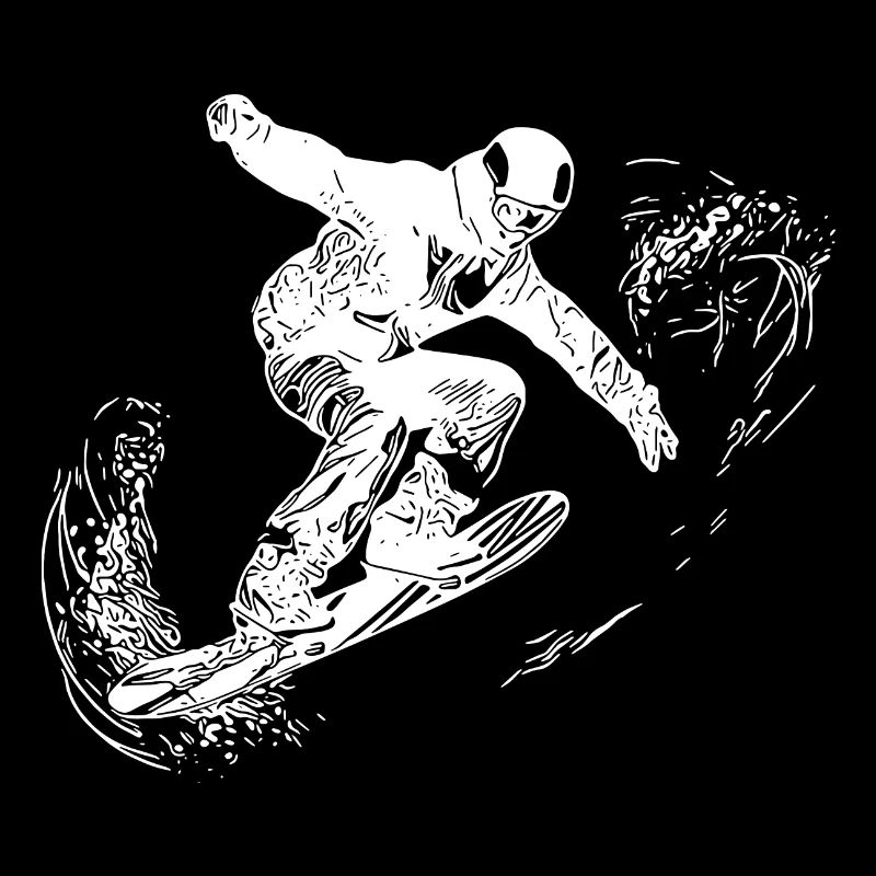 Snowboard Jump Style Eleganter Snowboarding Move