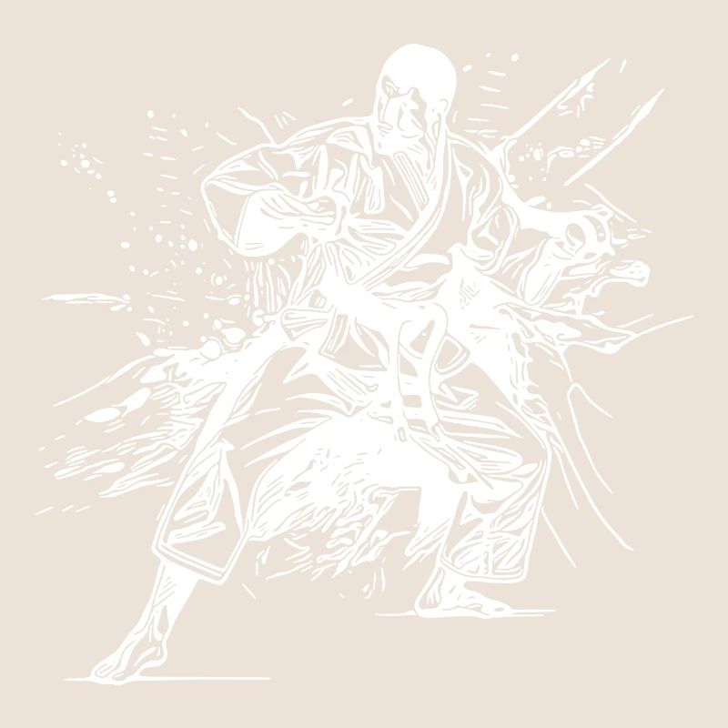 Tattoo Karate Style Sparring Partner Kampf Technik