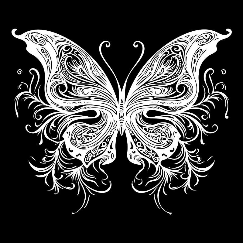 Lignes de balayage Style Dream Butterfly