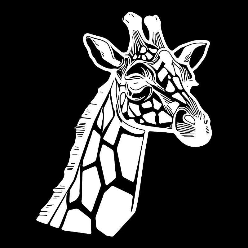 Style élégant de lignes de tatouage de girafe