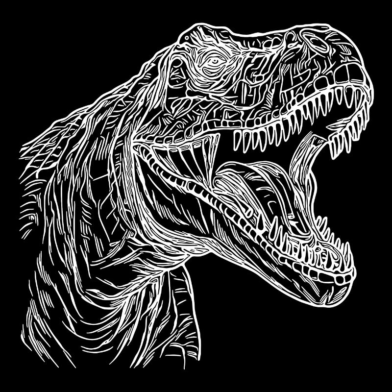 Brüllender T-Rex Dinosaurier Cooles Dino Design
