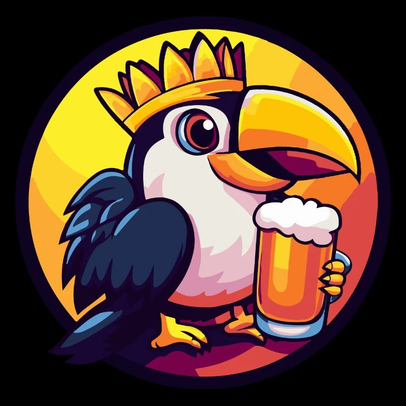 Tukan Vogel Bier Comic