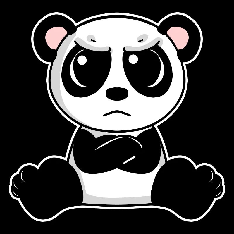 Niedlicher Panda ist genervt