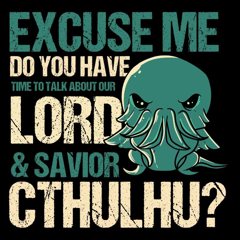 Lord & Savior Cthulhu Kawaii Religion Parody