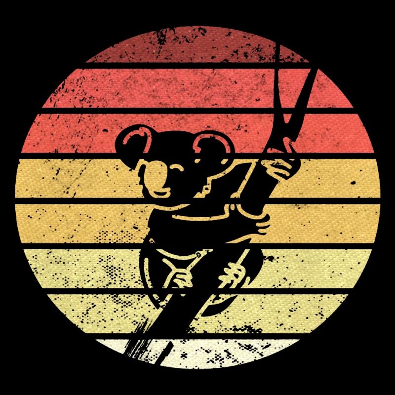 Retro Vintage Koala Bär Silhouette Beuteltier