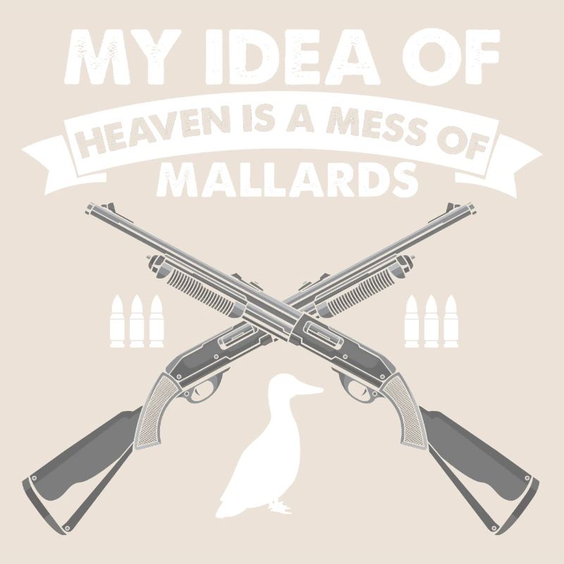 Conception de chasse au canard drôle Conception de chasseurs de canards de chasse