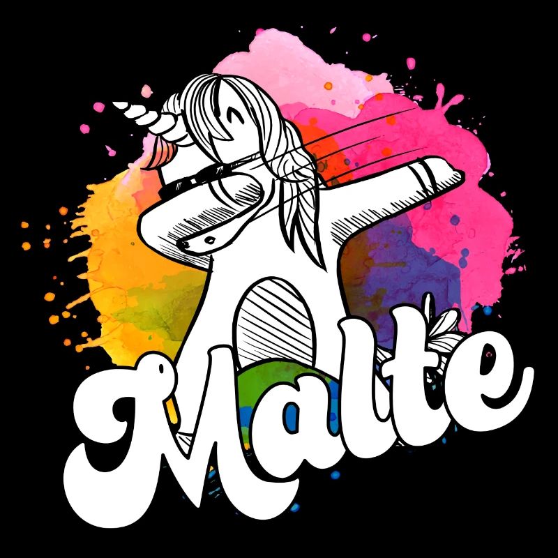 MALTE - Beau nom de garçon avec licorne cool