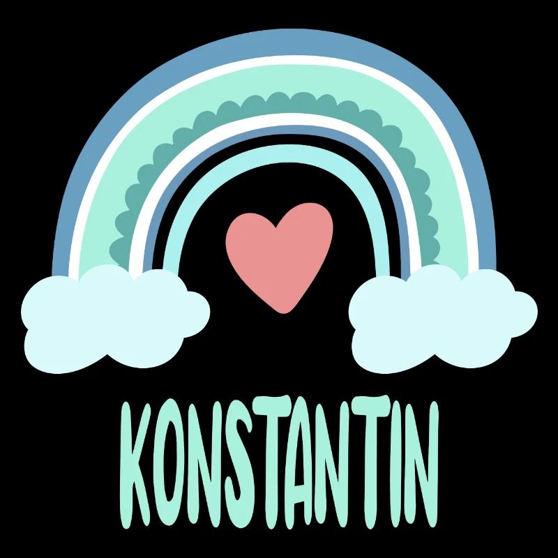 Konstantin Name Regenbogen Baby