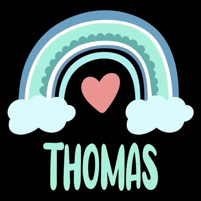 Thomas Name Regenbogen Baby