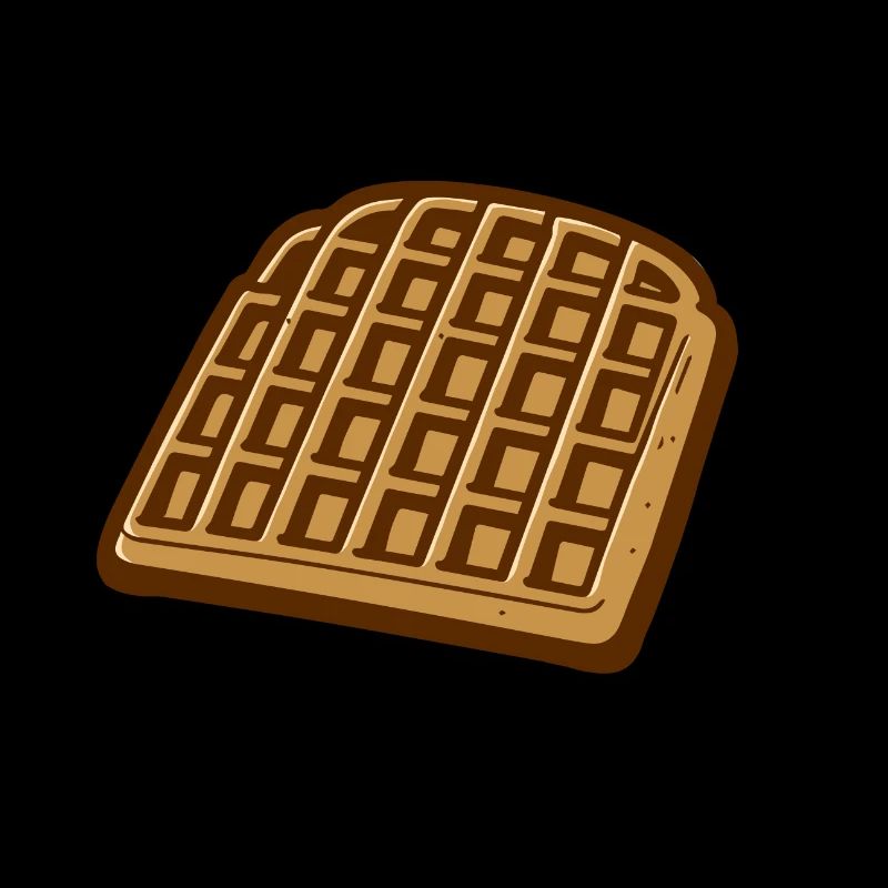 Distrait par Waffles Ironic Waffle Lover
