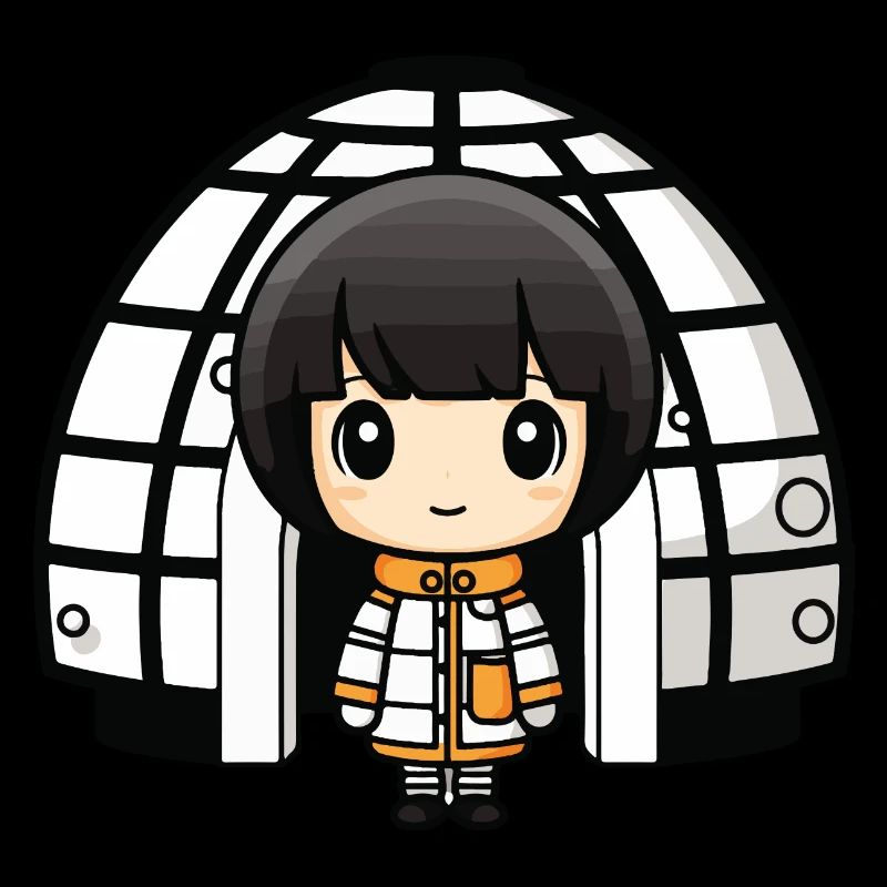 Winter Eskimo Iglu Comic