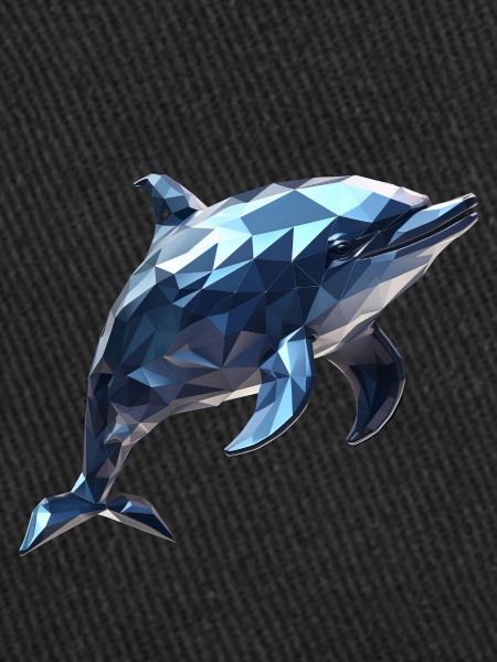 Geometric Style Dolphin