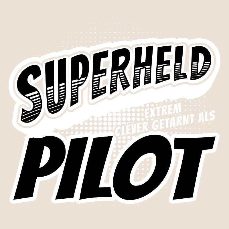 Superheld, clever getarnt als Pilot