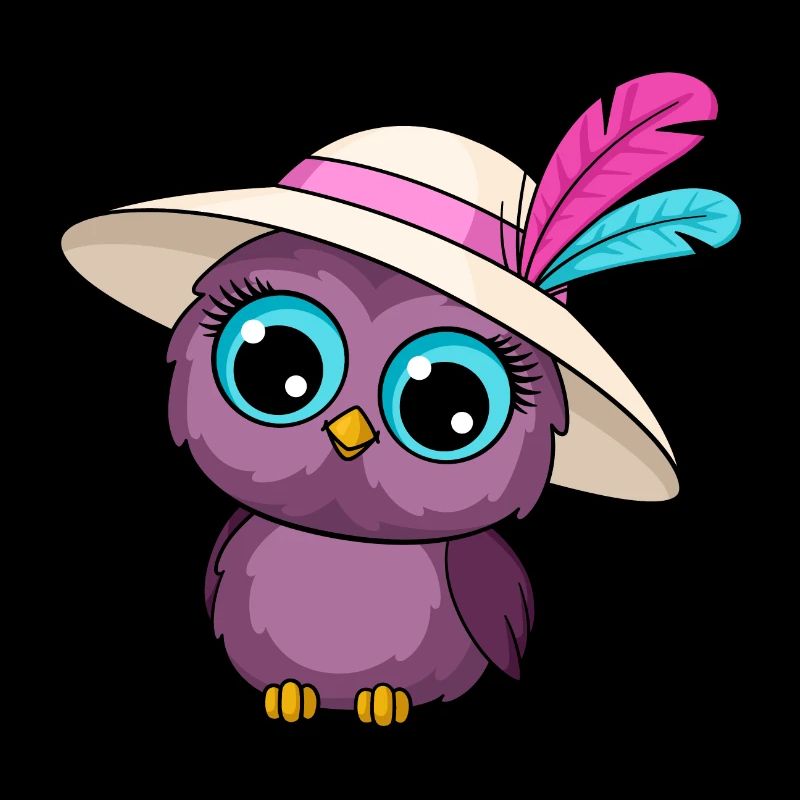 Hibou avec chapeau